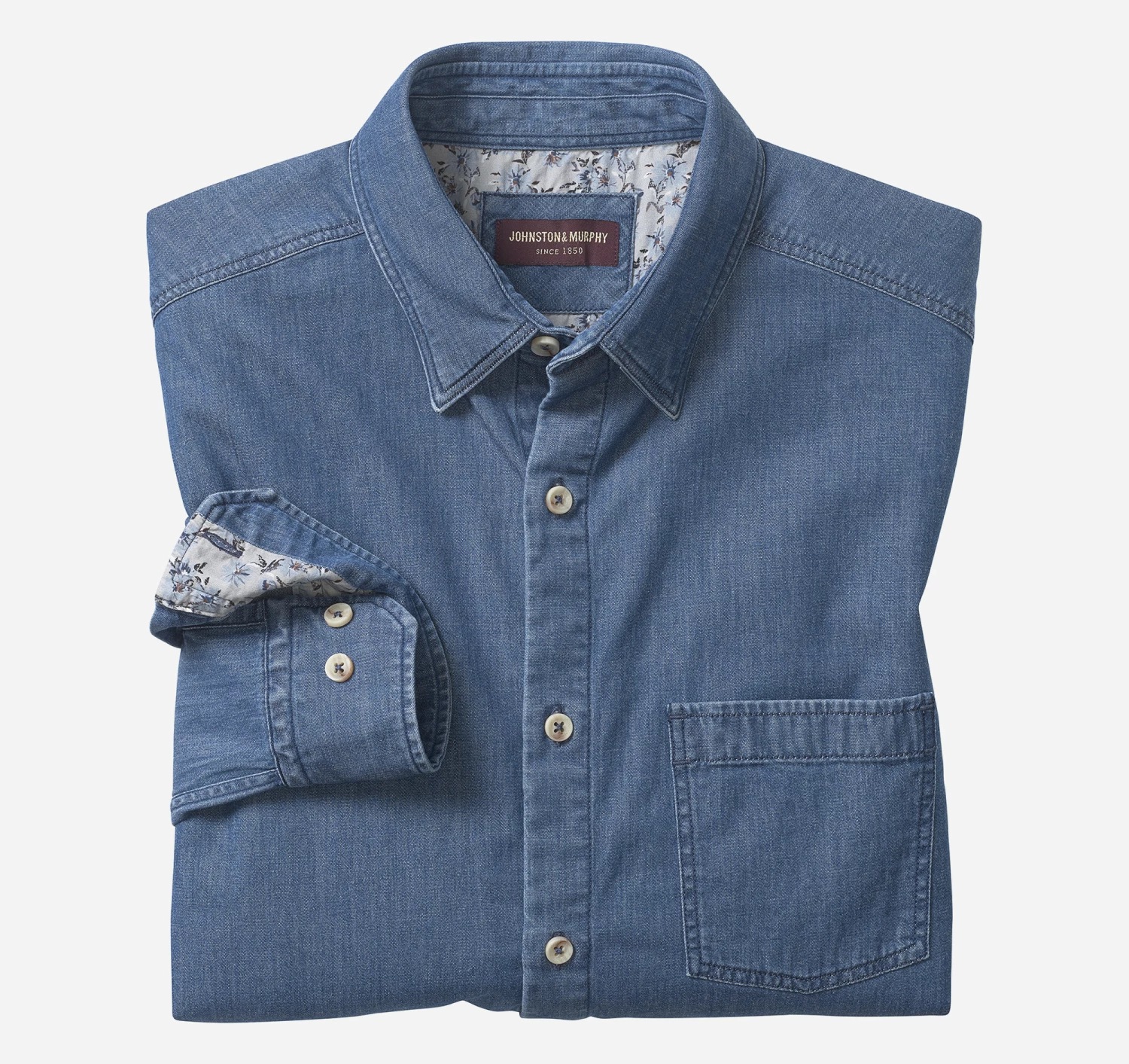 Washed Denim Shirt - 07409407-XXL 1 Washed Denim Shirt - 07409407-XXL