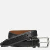 Topstitched Leather Belt - 07561550-34