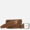Topstitched Leather Belt - 07507632-32