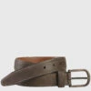 Oiled Contrast Stitched Belt - 07507702-42