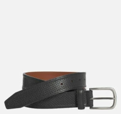 Soft Perforated Leather Belt - 07508075-32
