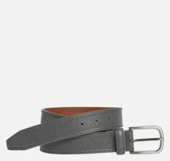 Soft Perforated Leather Belt - 07508078-36