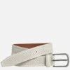 Soft Perforated Leather Belt - 07508079-36