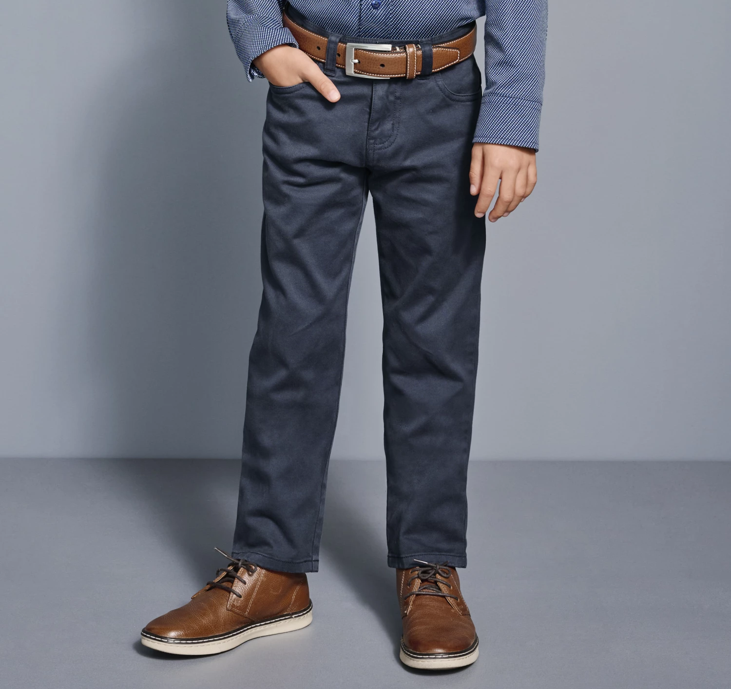 Boys Five-Pocket Pants - 07902051-L 2 Boys Five-Pocket Pants - 07902051-L - Image 2